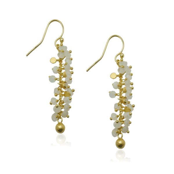 Regenboog Maansteen Oorhanger model E5g-047